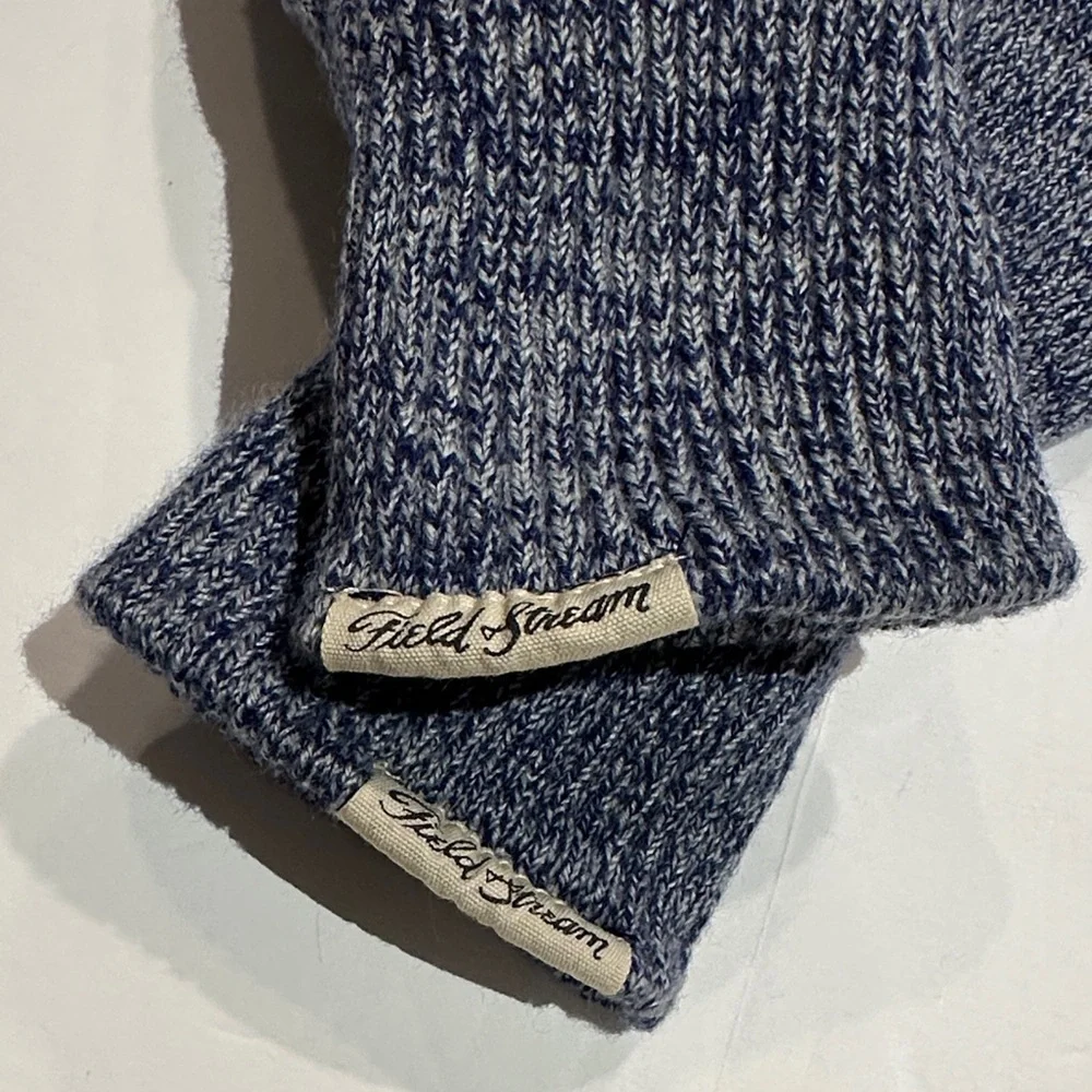 Field and Stream Fox Mittens - Blue and Orange
